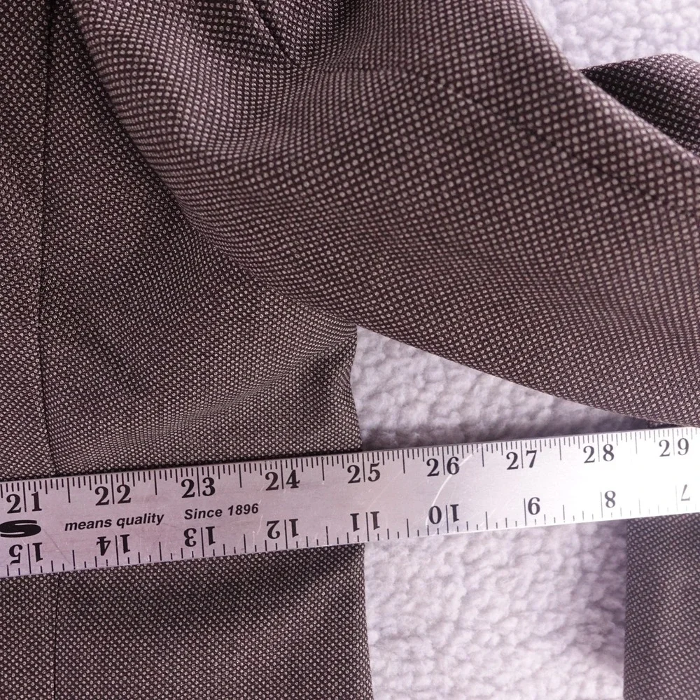 Loro Piana Super 130s Wool Suit Mens 50R 44 Brown 2 Piece DEAN CT Cremieux